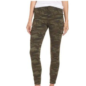 Caslon Utility Pants Olive Camo Print